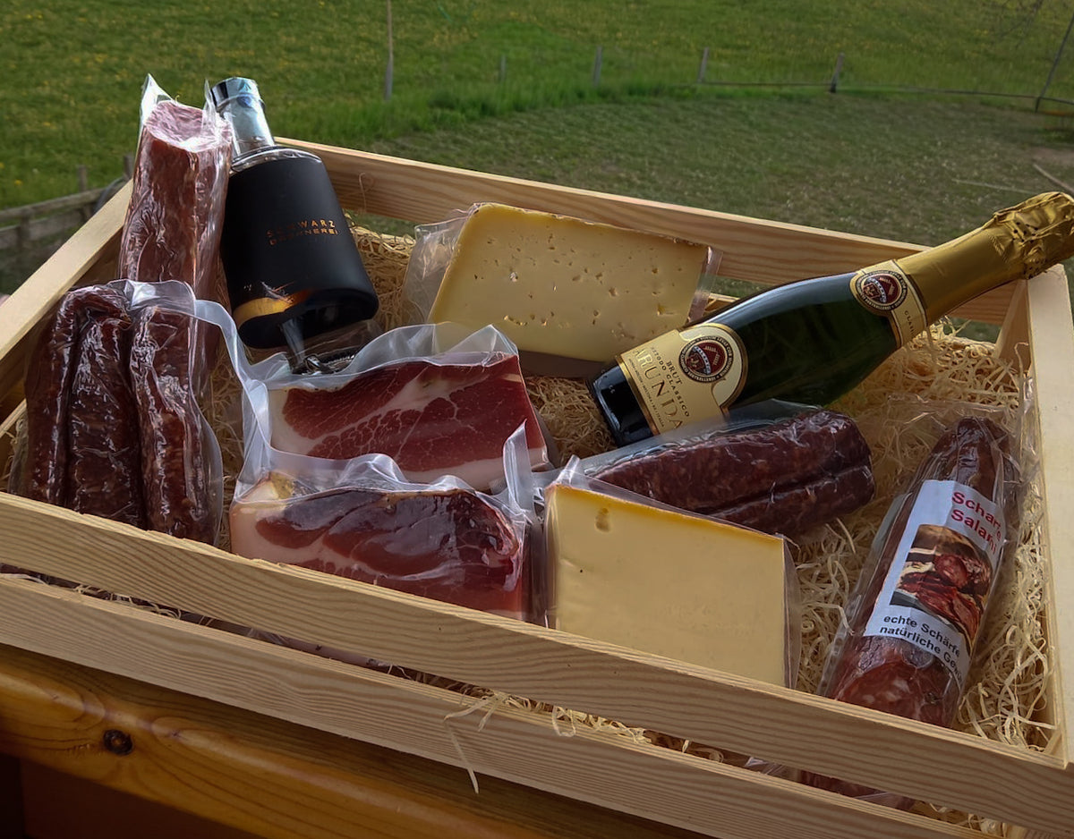 Tschögglberger Möltner Kistl – Speck Geschenkpaket