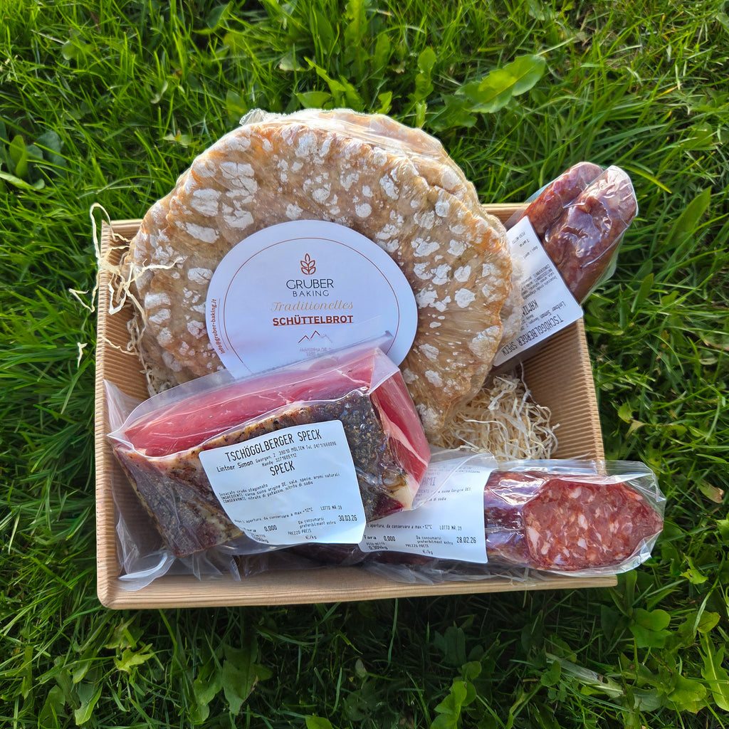 Tschögglberger Speck Geschenkbox – Handgemachter Spezialitäten Set
